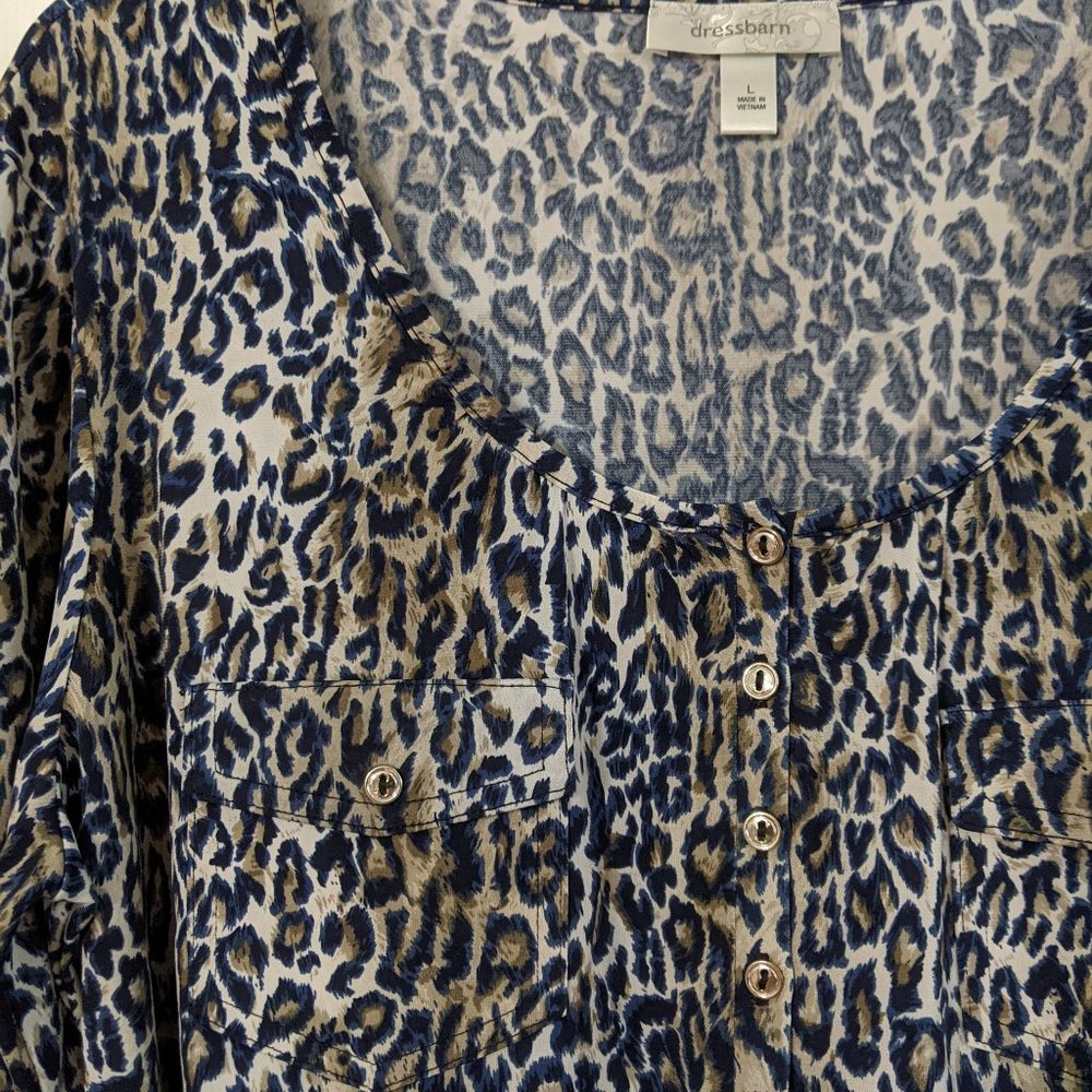 Dress Barn Leopard Print Blouse